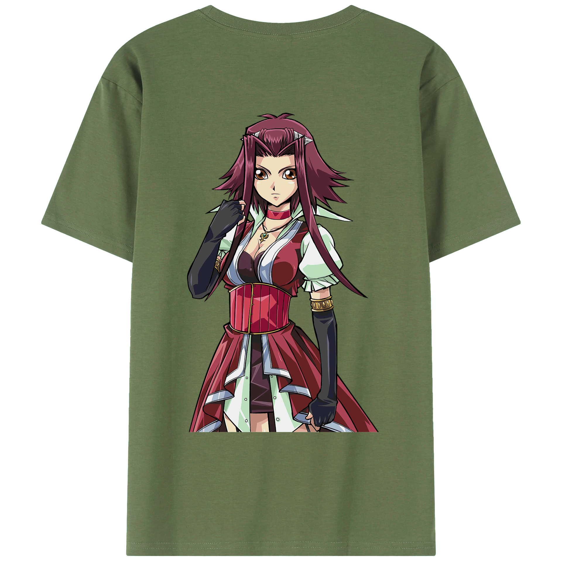 （画像用） 遊☆戯☆王 Yu-Gi-Oh! 綿100％ メンズ半袖Tシャツ（バックプリント） 通気性